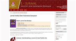 Desktop Screenshot of jurnal.isi-dps.ac.id