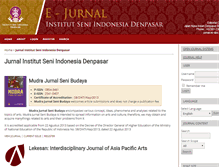Tablet Screenshot of jurnal.isi-dps.ac.id